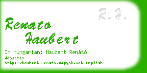 renato haubert business card